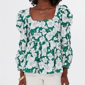 EUC Tuckernuck Hyacinth House Clemons Blouse in Green XL